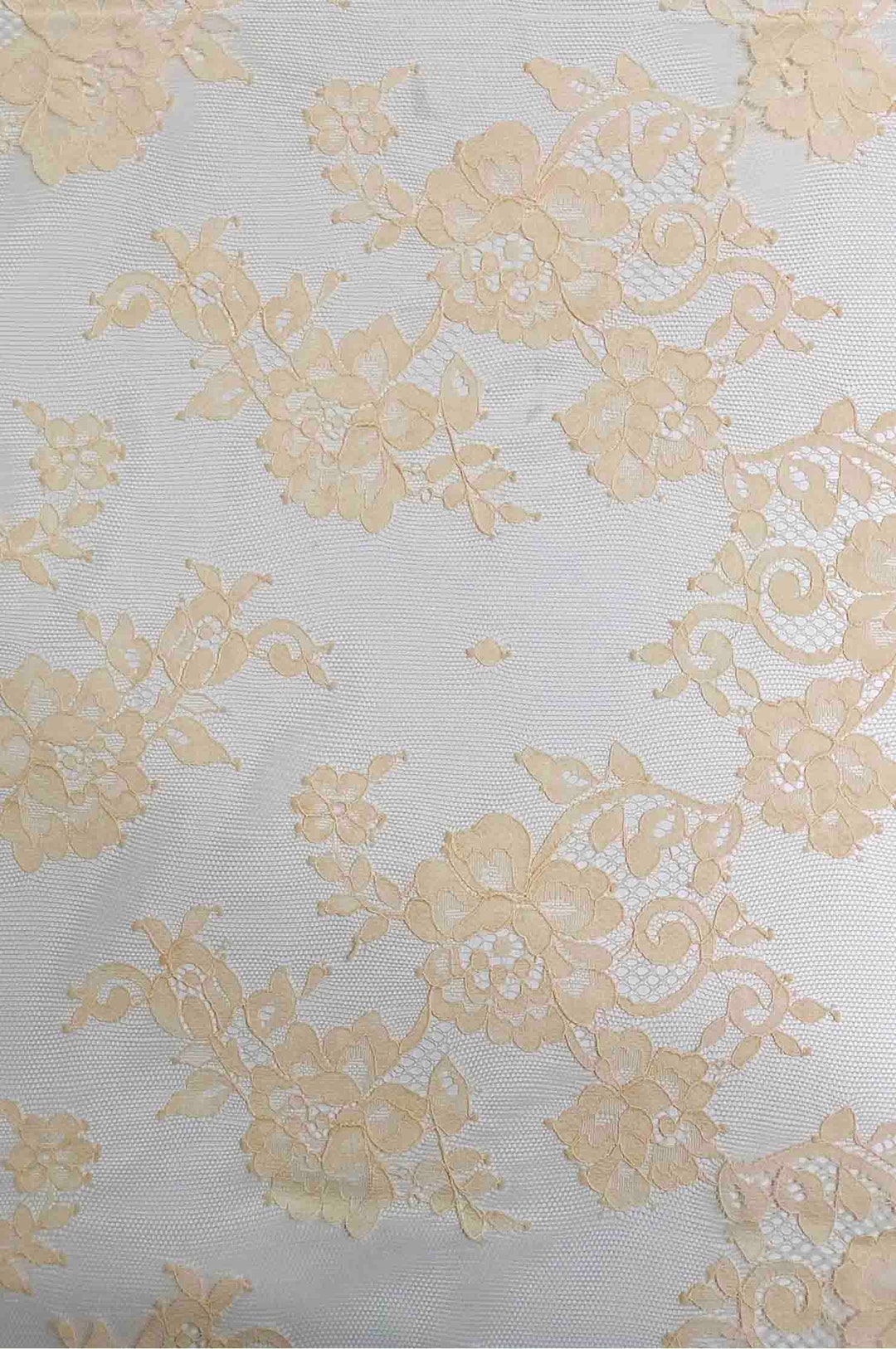White French Plain Lace FLP-002/20 Fabric