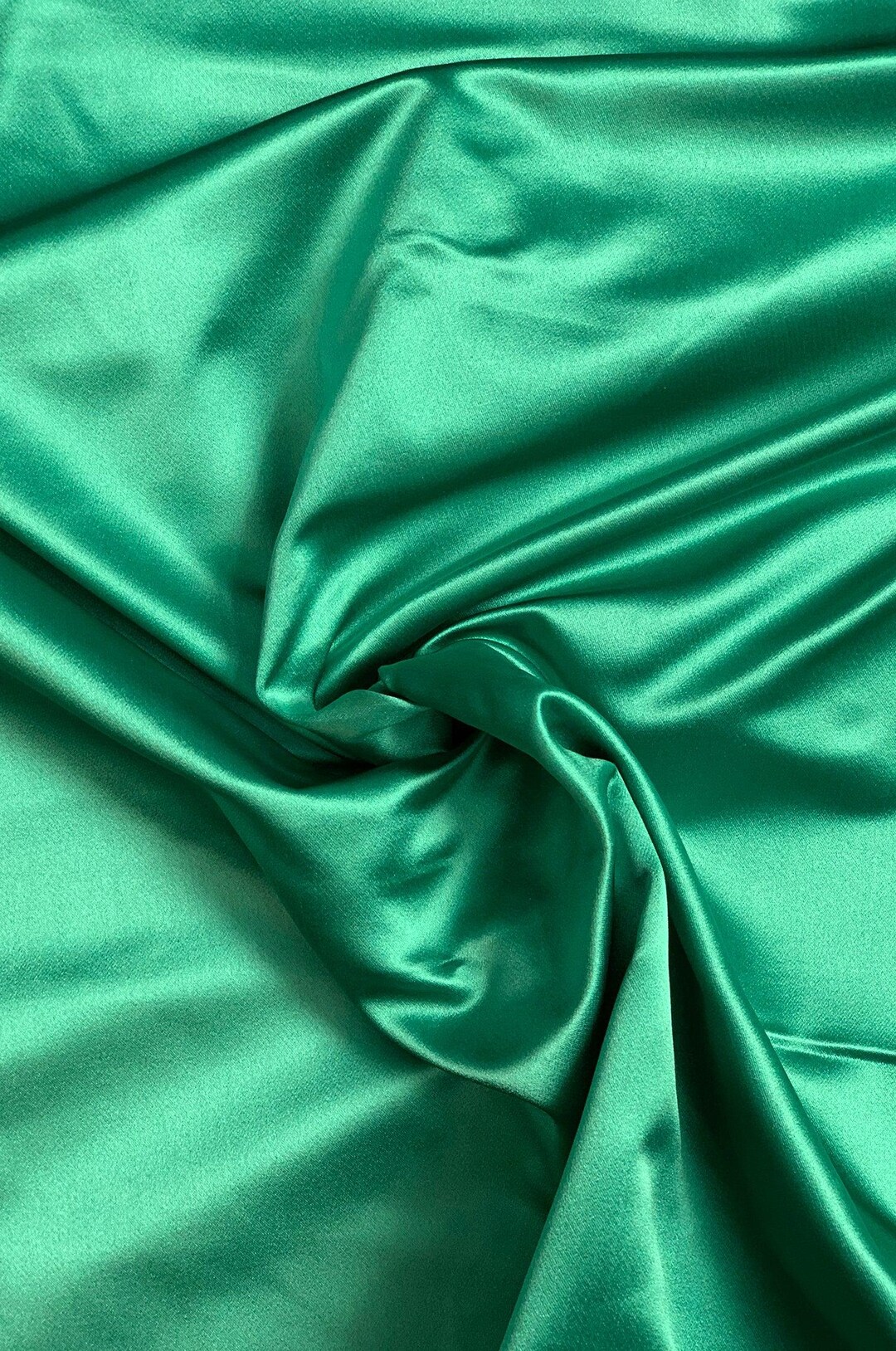 Lime Green Silk Duchess Satin Fabric
