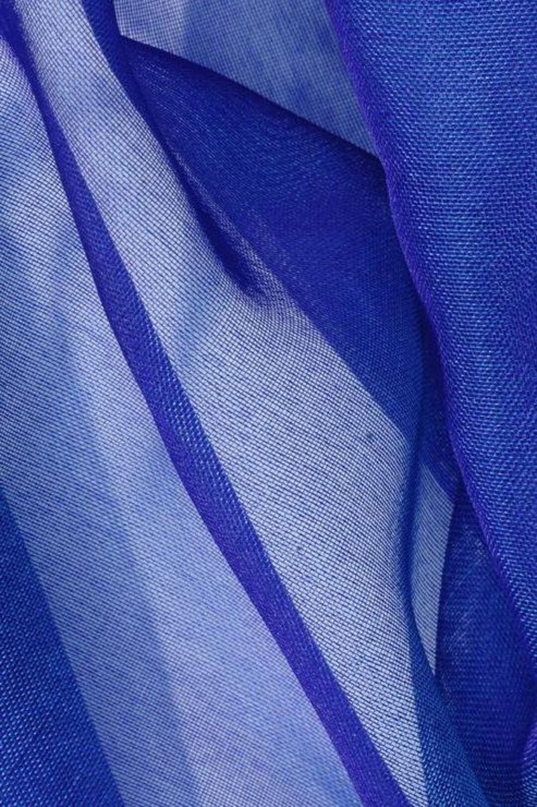 Pacific Blue Silk Organza Fabric main image 0