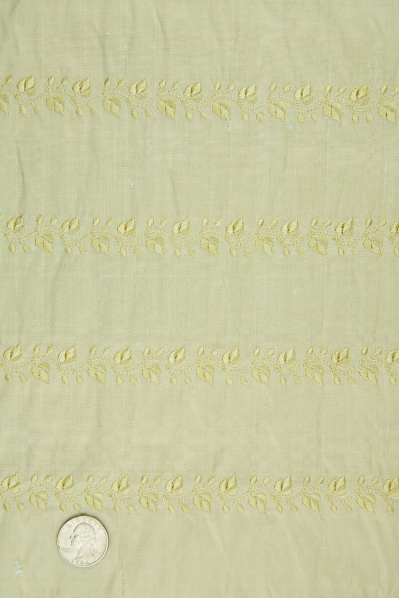 Embroidered Dupioni Silk MED-126 Fabric main image 0