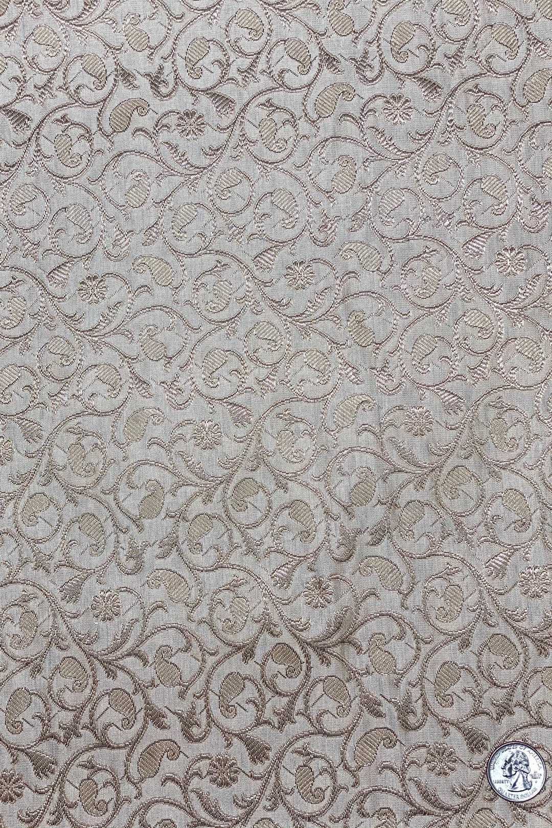 Red/Gold JV-1642 Silk Brocade