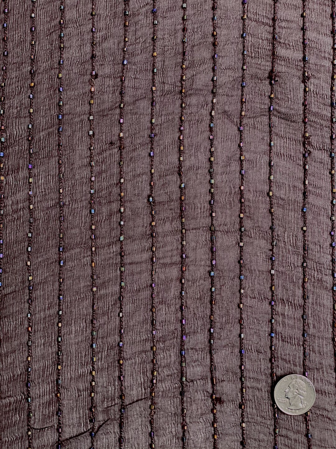 Sky Blue Sequin & Beads On Chiffon JEC-101-6 Fabric main image 0