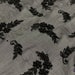 Black Sequin & Beads On Chiffon JEC-069-1 Fabric main image 0