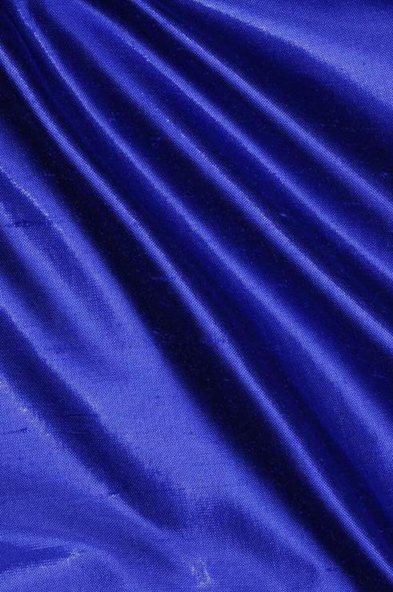Purple Blue Metallic Shantung Silk Fabric