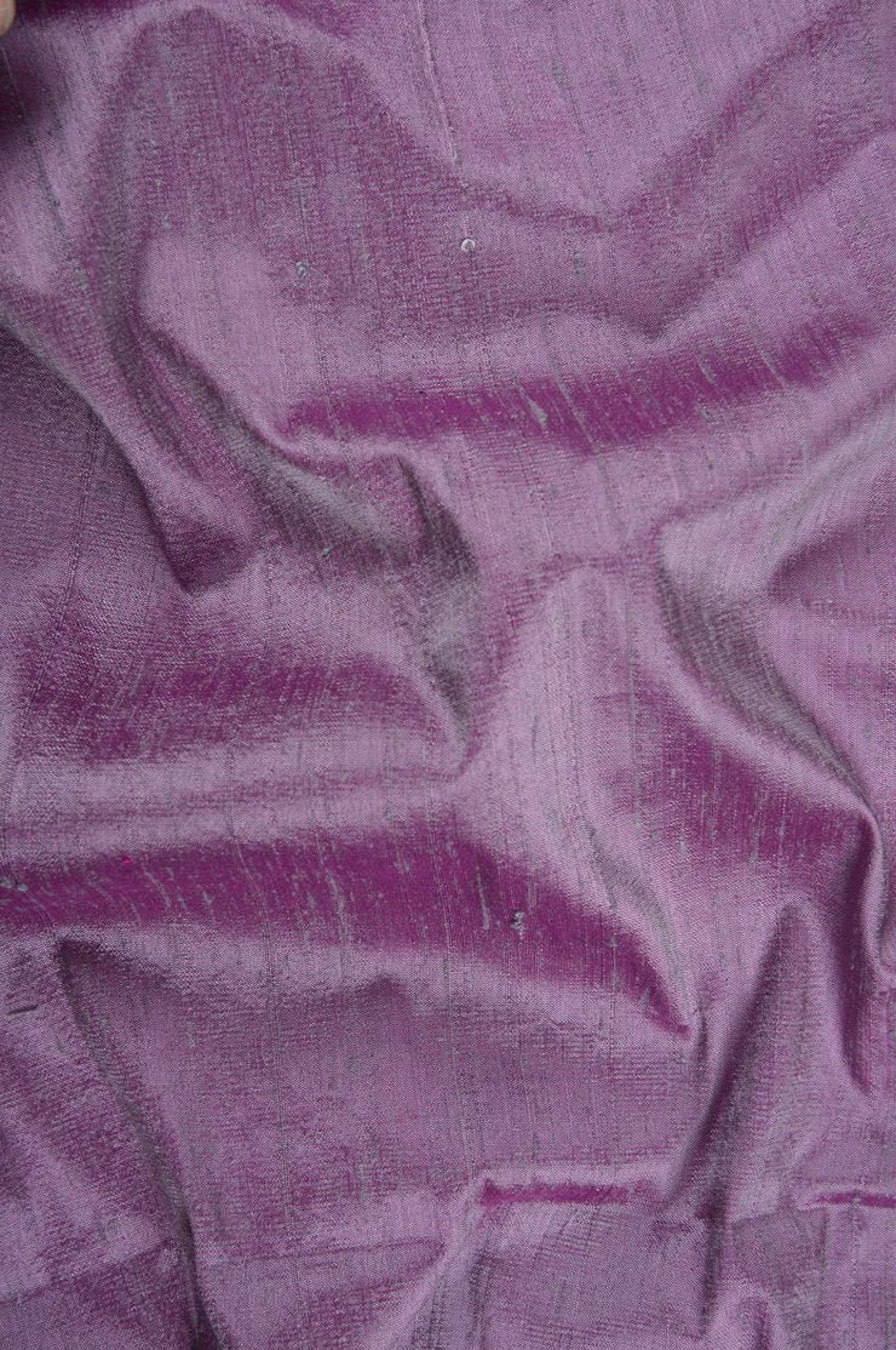 Purple - Spun Dupion Viscose Silk Buti Fabric 04