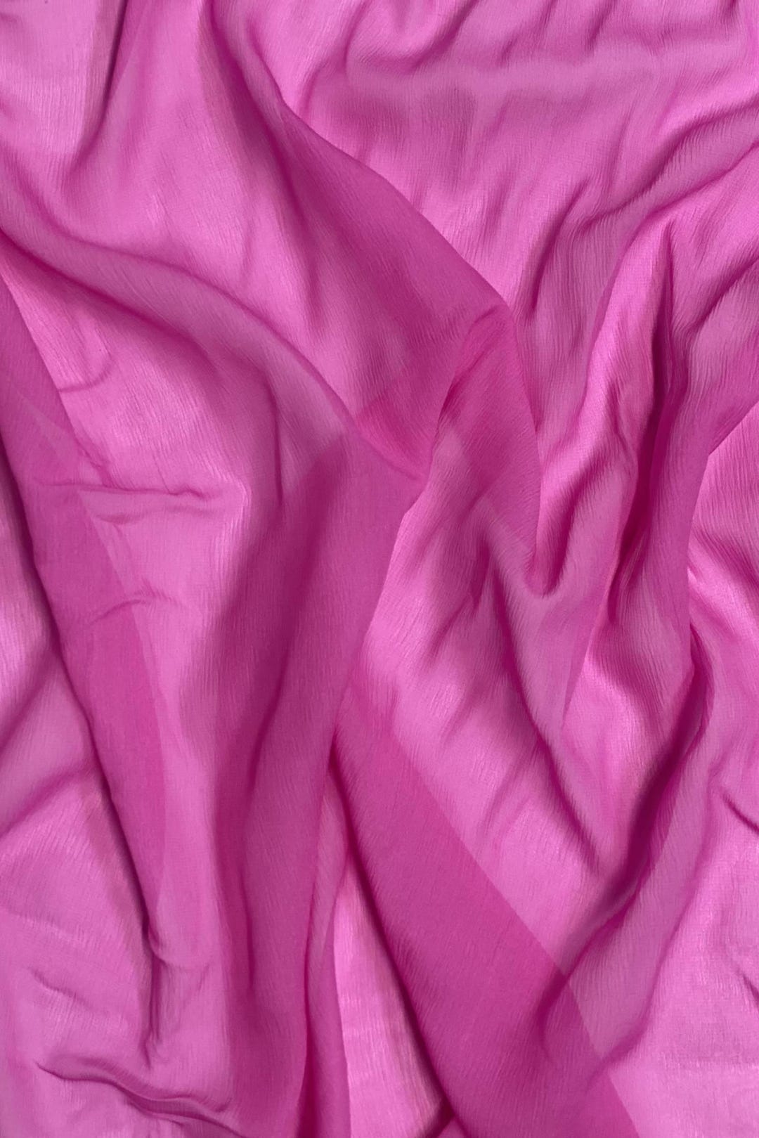 Brilliant Blue Silk Heavy Crinkled Chiffon HCD-065 Fabric main image 1