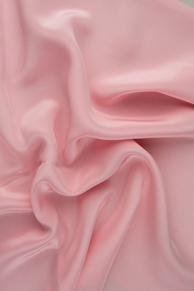 Lipstick Red Silk Crepe de Chine Fabric