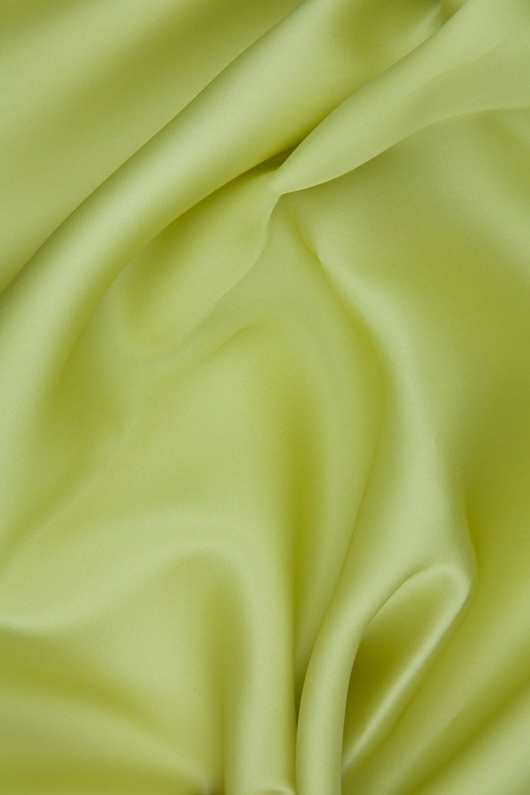 Fir Green Silk Satin Face Organza Fabric main image 1