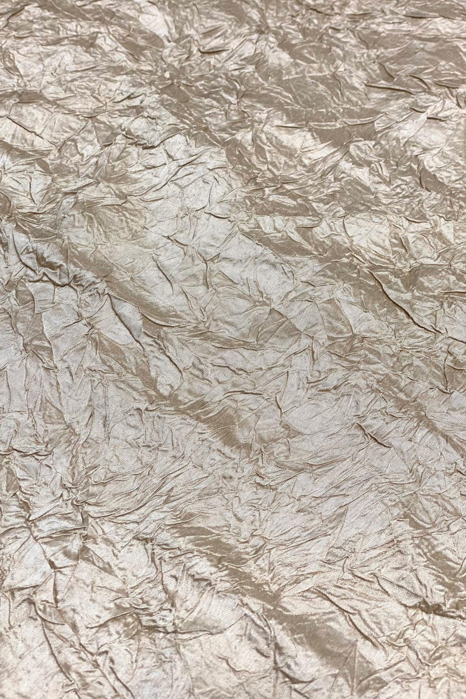 Antique Bronze Marble Crushed Silk Dupion Fabric