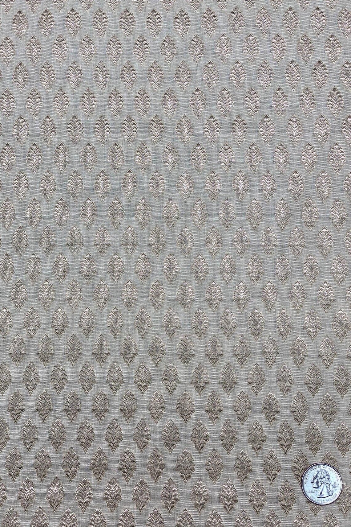 Rose Gold/Ivory Silk Brocade JV-1546 Fabric