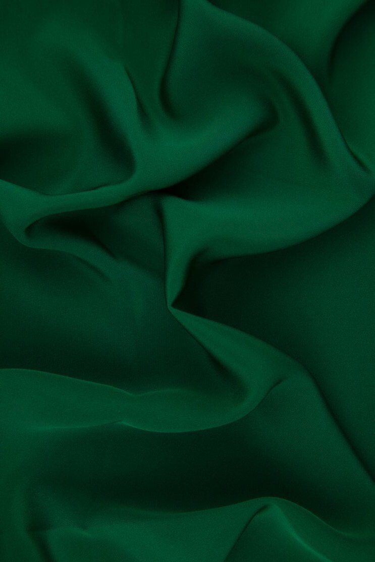 Persimmon Orange Silk 4-Ply Crepe Fabric main image 0