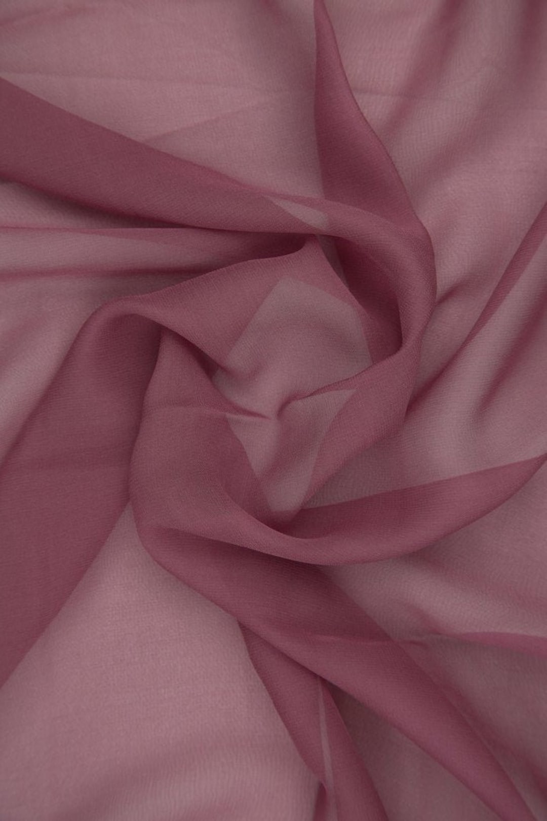 Wistful Mauve Silk Satin Face Organza Fabric main image 1