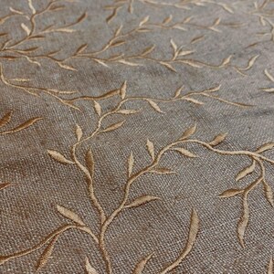 Lime Green Embroidered Silk Linen MEMT-018-20