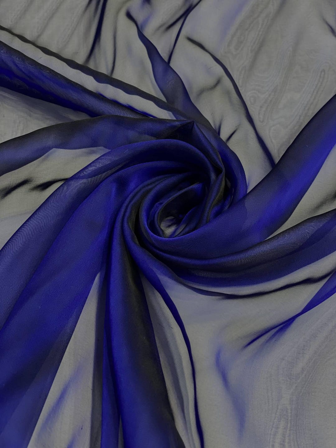 Purple Rose Iridescent Silk Chiffon