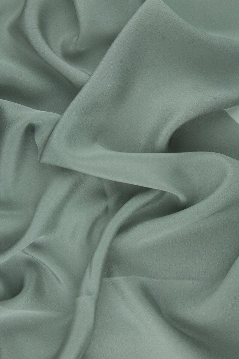 Off White Silk 4-Ply Crepe Fabric main image 1