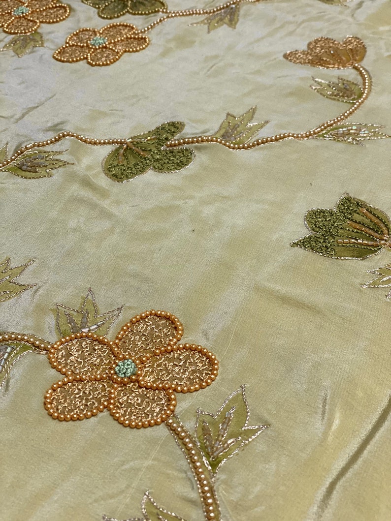Chai Ombre Sequin & Beads on Silk Chiffon JEC-201-04