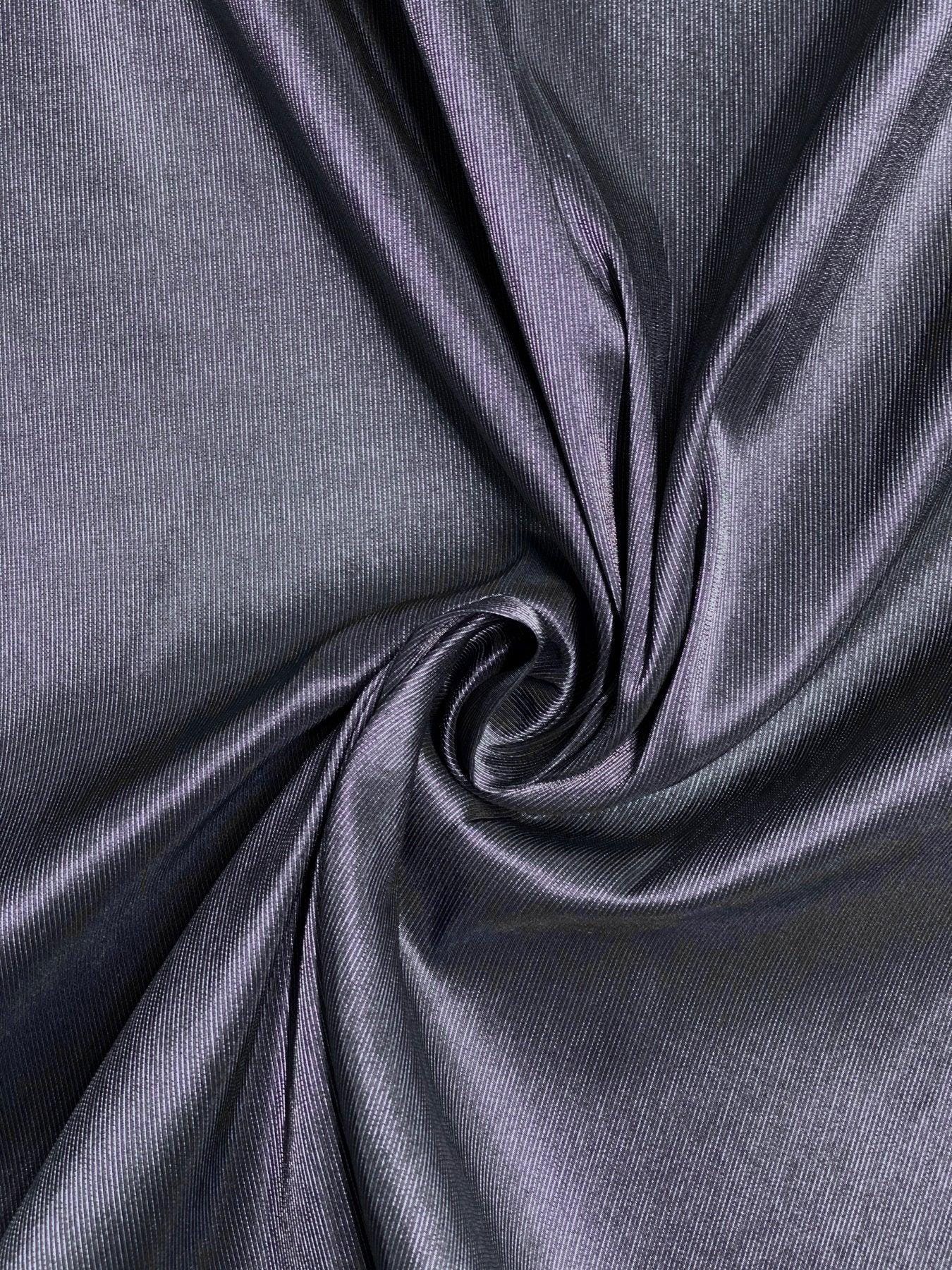 Navy Metallic Faille Fabric - Etsy