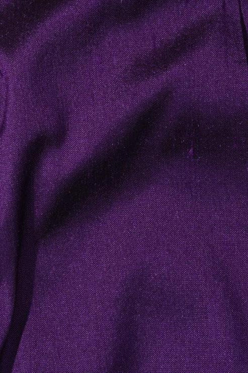 Violet Purple Metallic Shantung Silk Fabric
