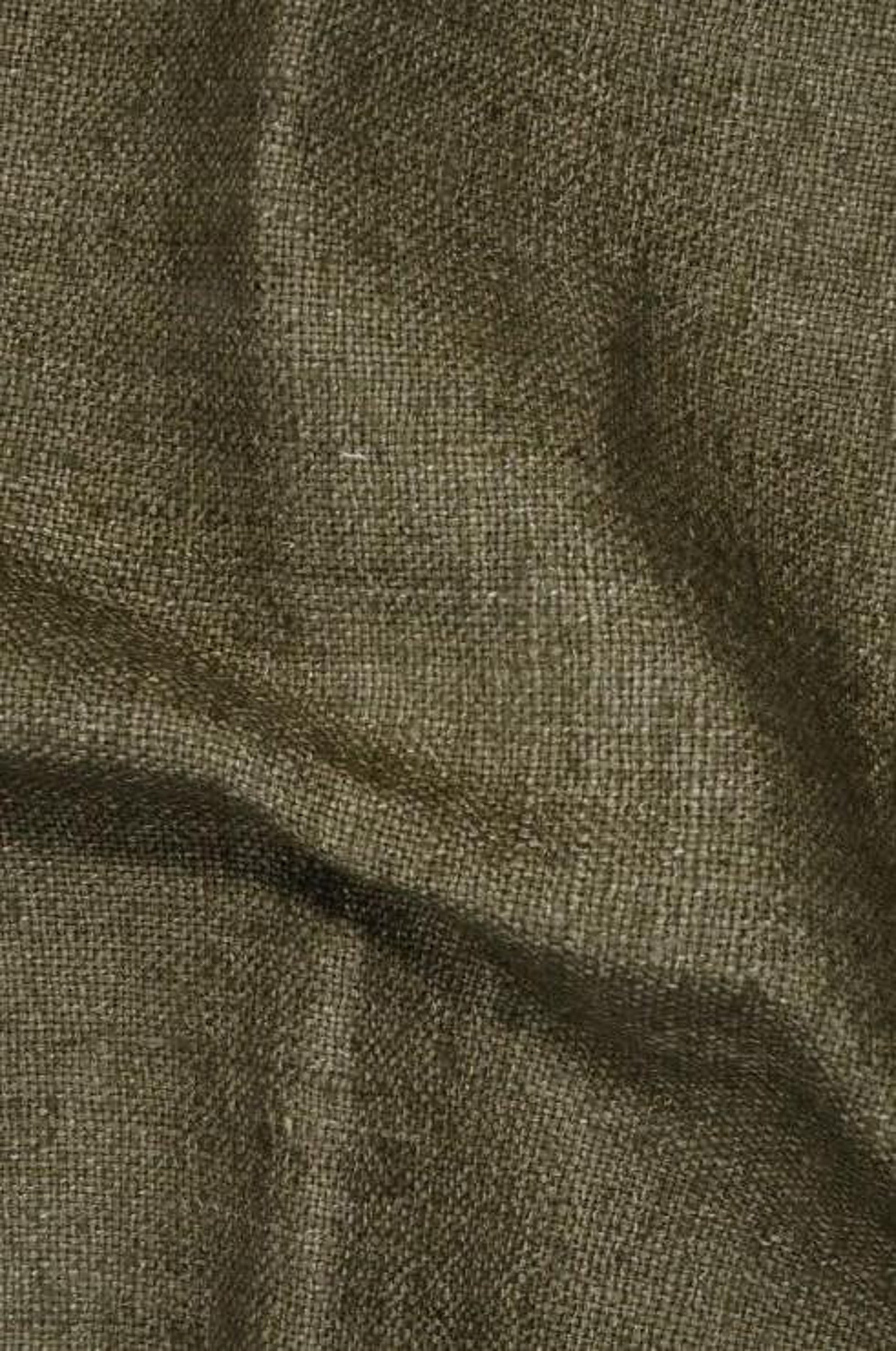 Sage Green Silk Linen (Matka) Fabric