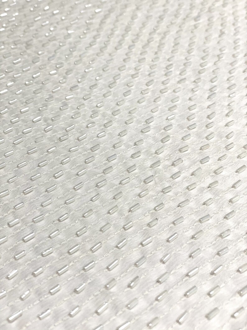 Warm Tauple Sequin & Beads on Chiffon JEC-165-1 Fabric main image 1