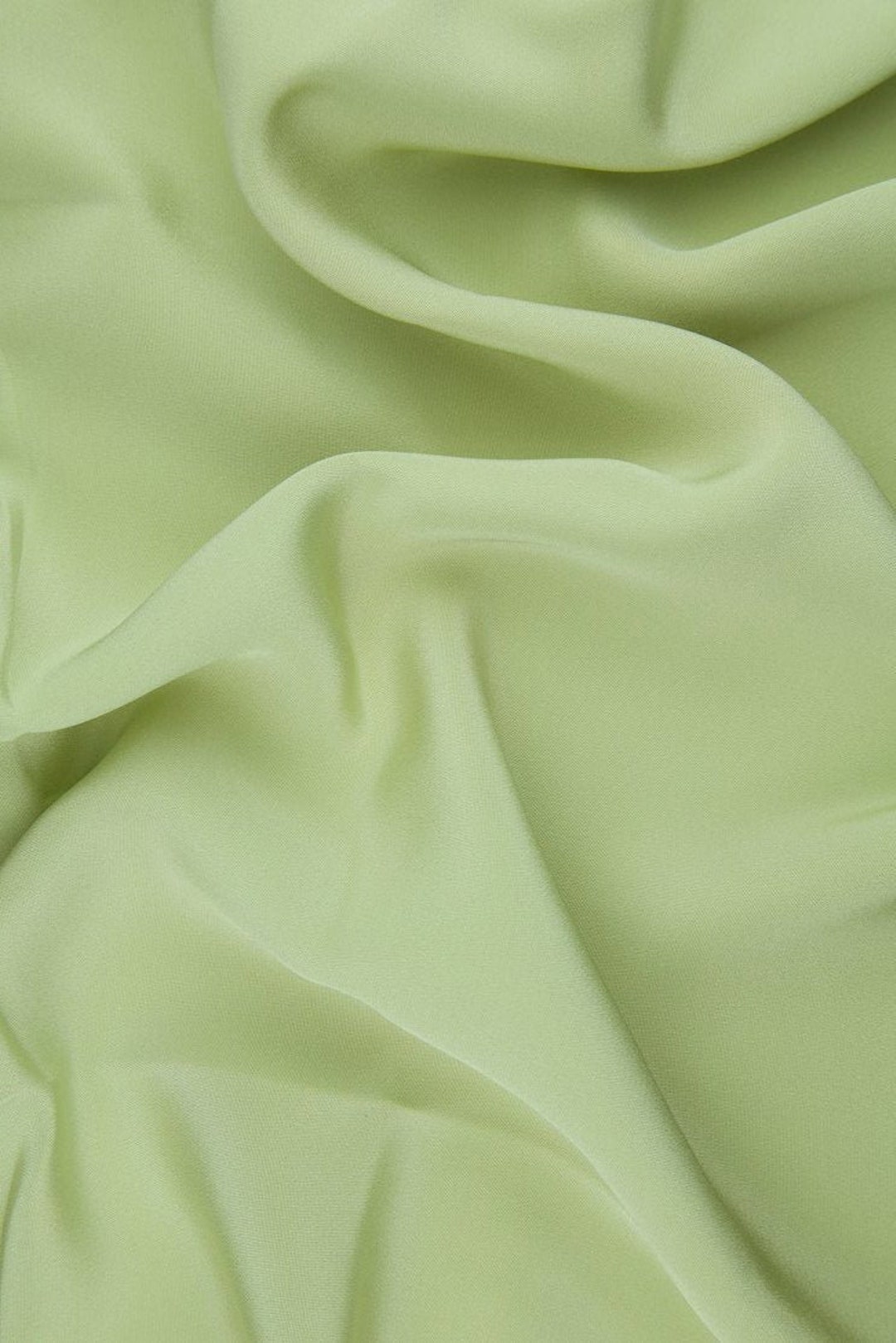 Blue-Green Silk 4-Ply Crepe Fabric main image 1