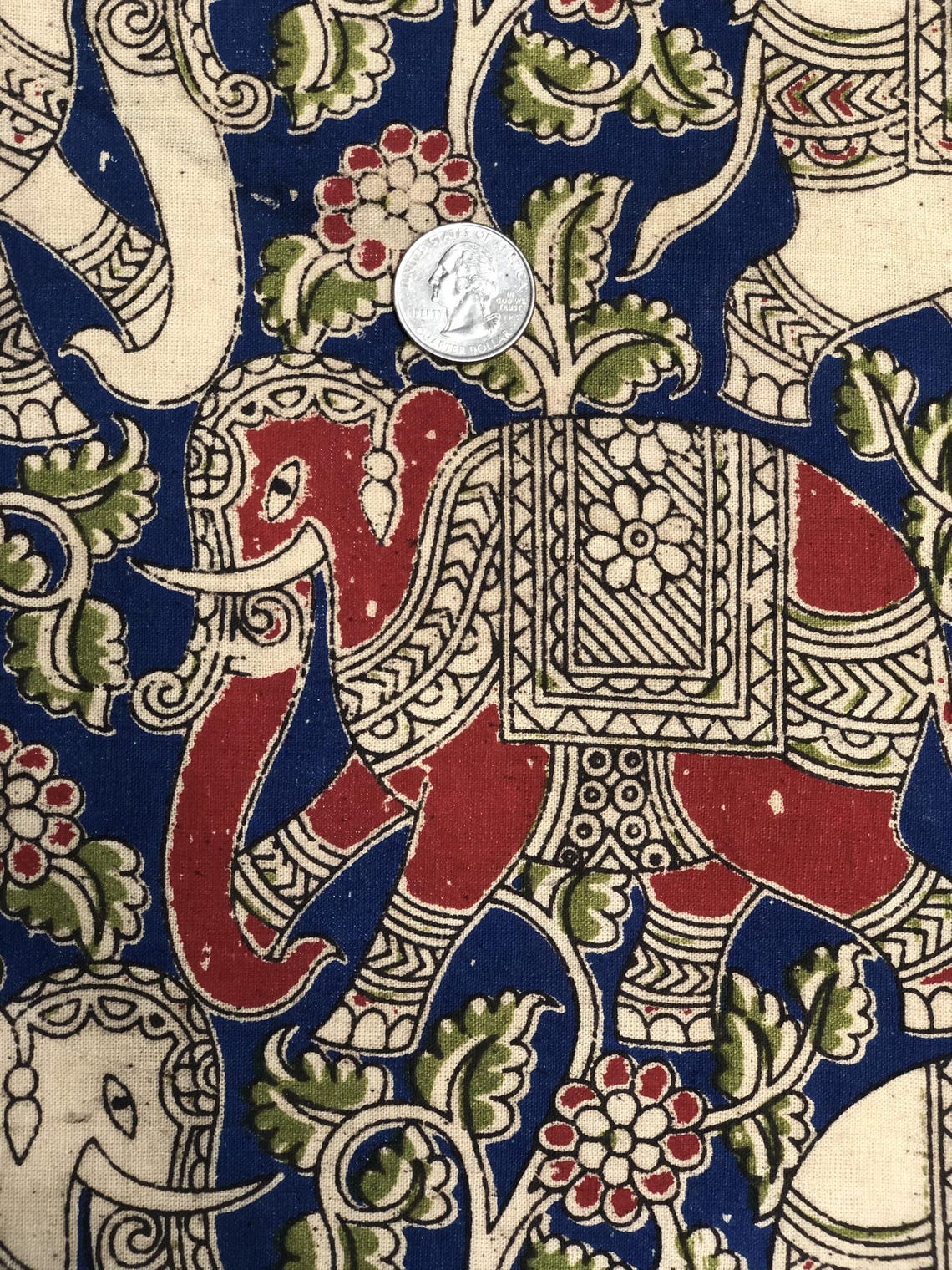 Multicolor - Kalamkari Fabric Cover Handmade Paper Notebook (9 x 7 in)