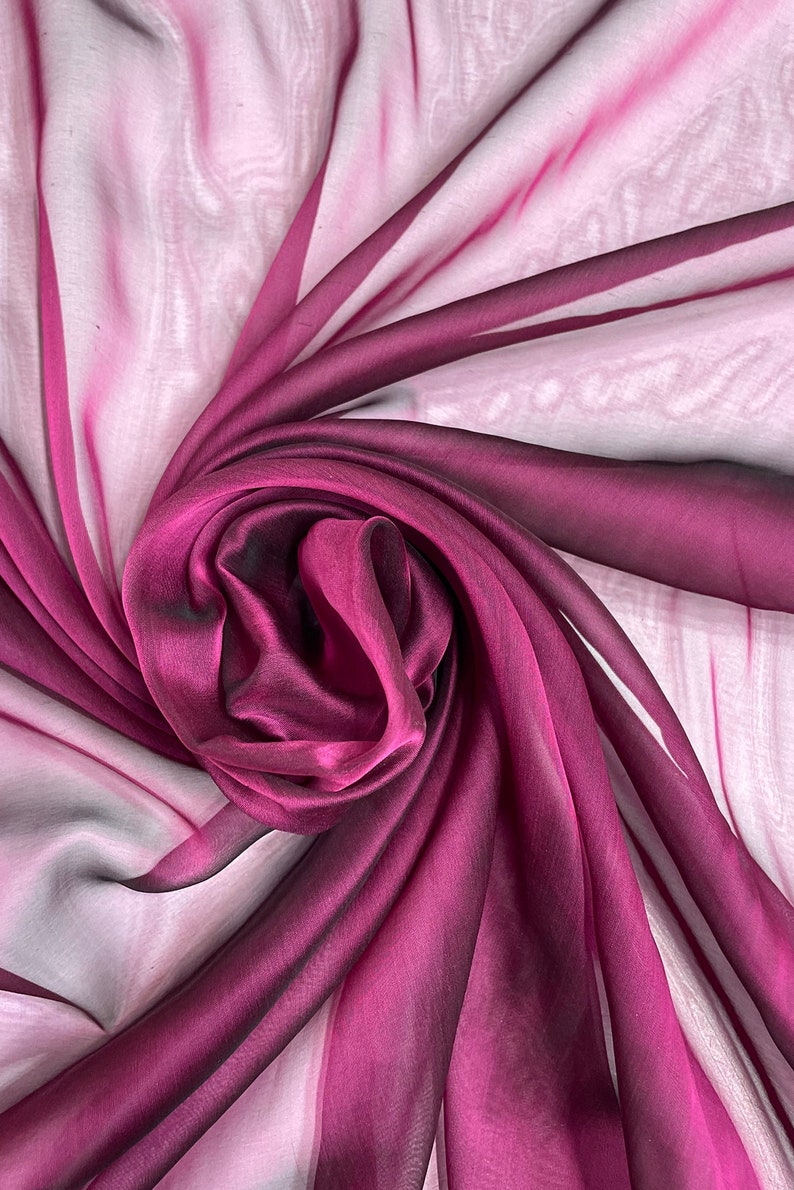 Faintly Mint Iridescent Silk Chiffon main image 1