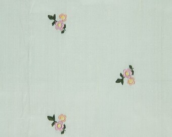 Embroidered Dupioni Silk MED-096-3 Fabric