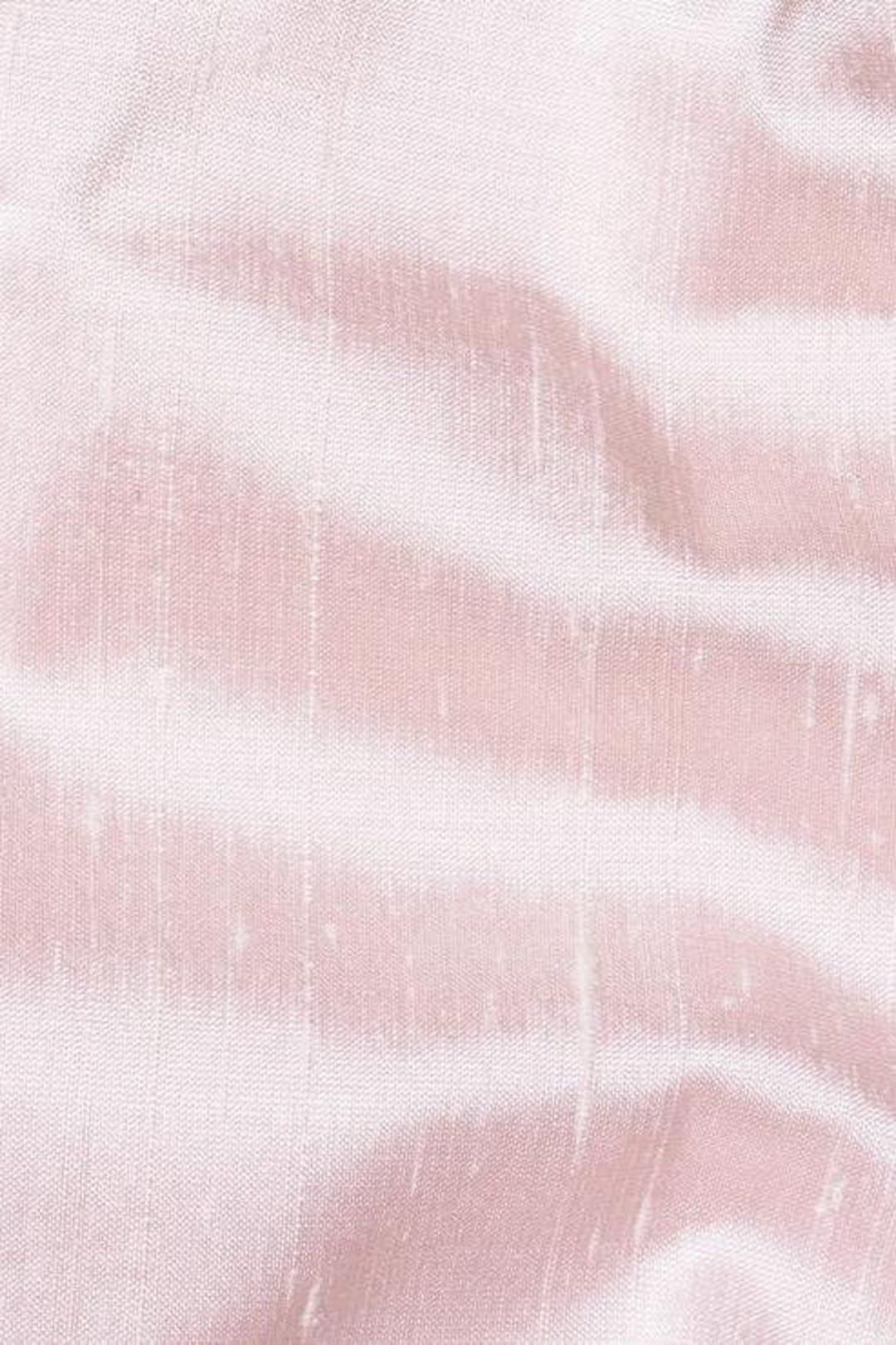Strawberry Cream Pink Silk Shantung 54