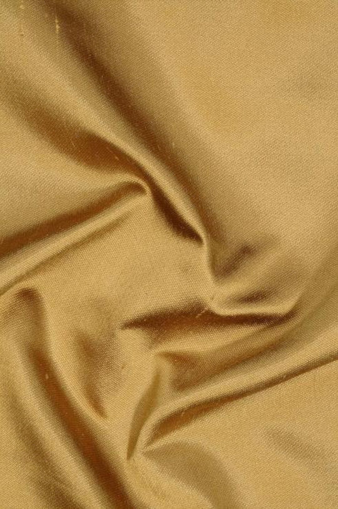 Rusty Gold Metallic Shantung Silk Fabric