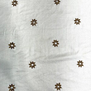 Gold Embroidered Silk Linen MEMT-010-3