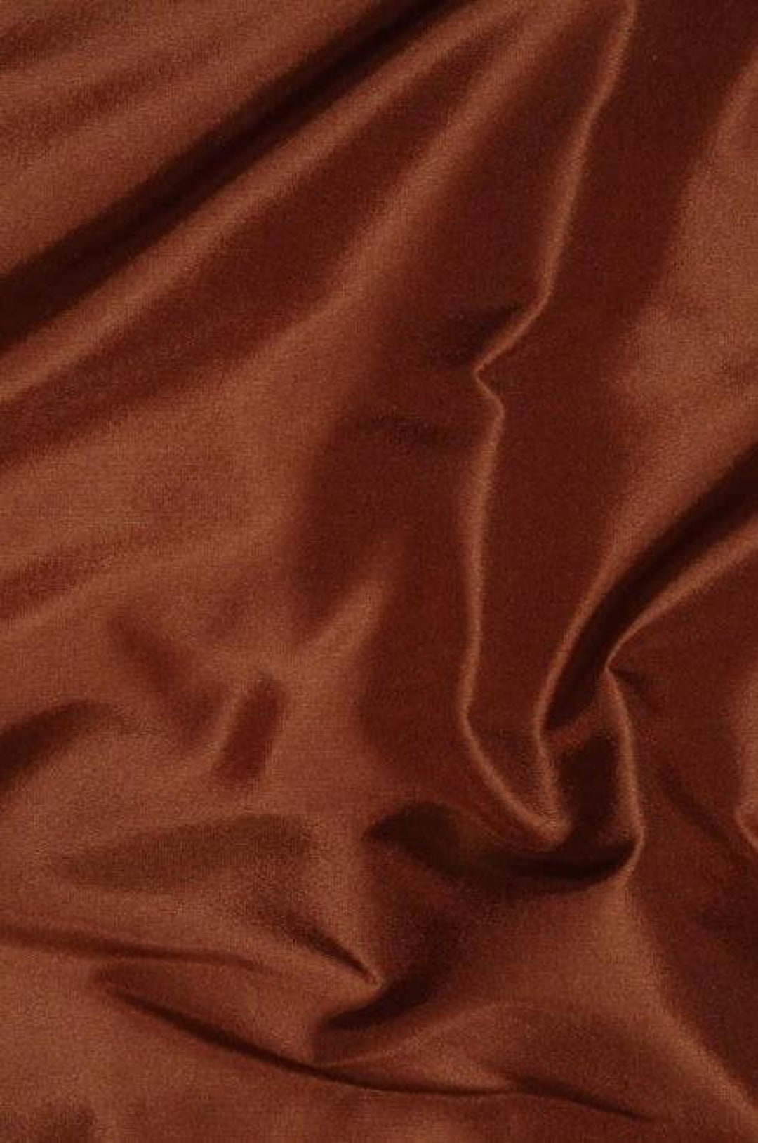 Sierra Brown Embroidered Taffeta Silk 502 Fabric main image 0