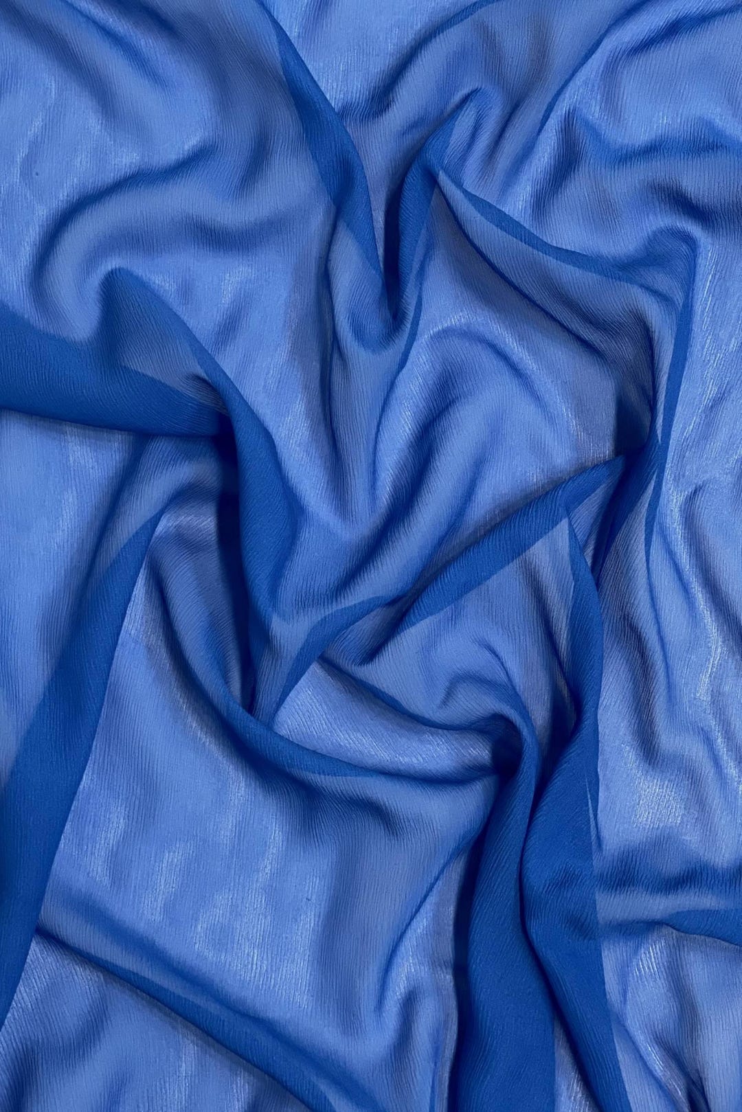 Yellow Silk Heavy Crinkled Chiffon HCD-011 Fabric main image 1