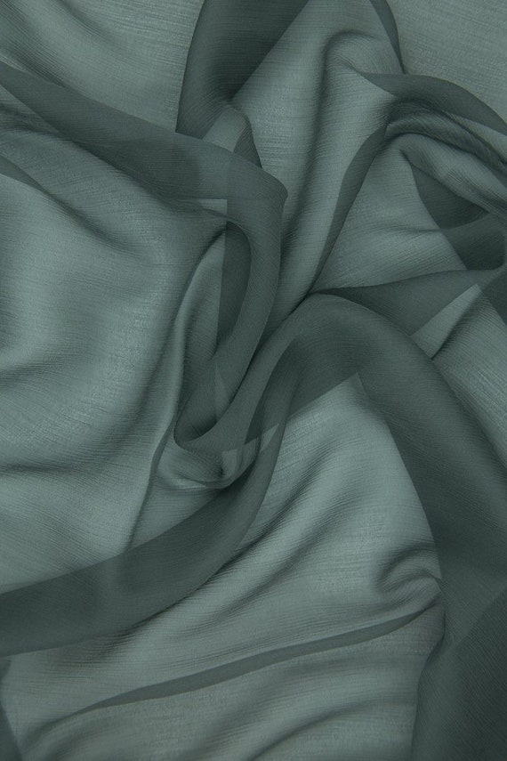 Charcoal chiffon fabric deals
