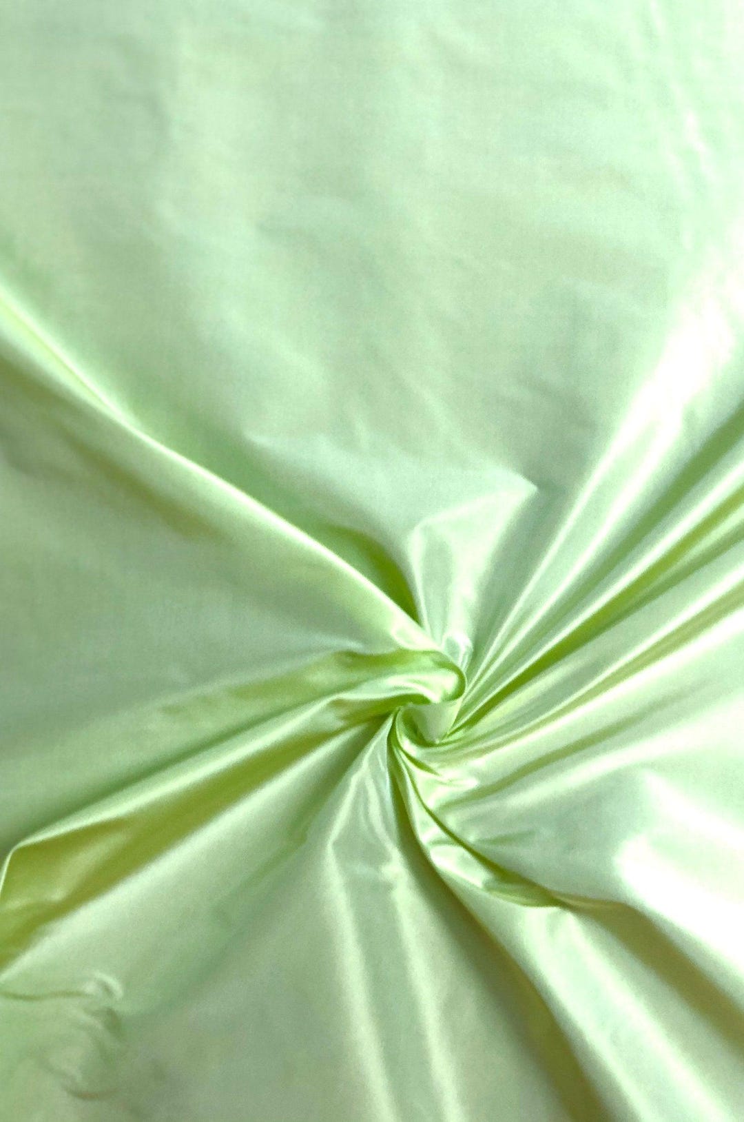 Lime Punch Green Taffeta Silk Fabric main image 0