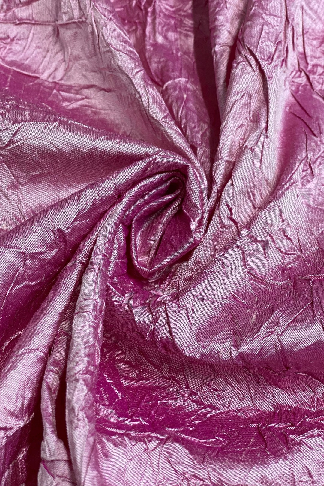 Clay Marble Crushed Silk Dupion Fabric