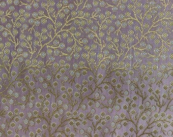 Periwinkle/Gold Silk Brocade JV-1578/6 Fabric