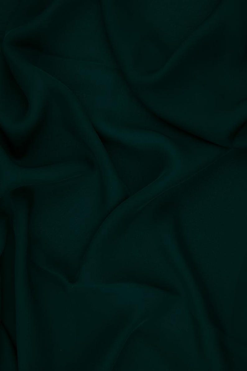 Jungle Green Silk Double Georgette Fabric main image 0