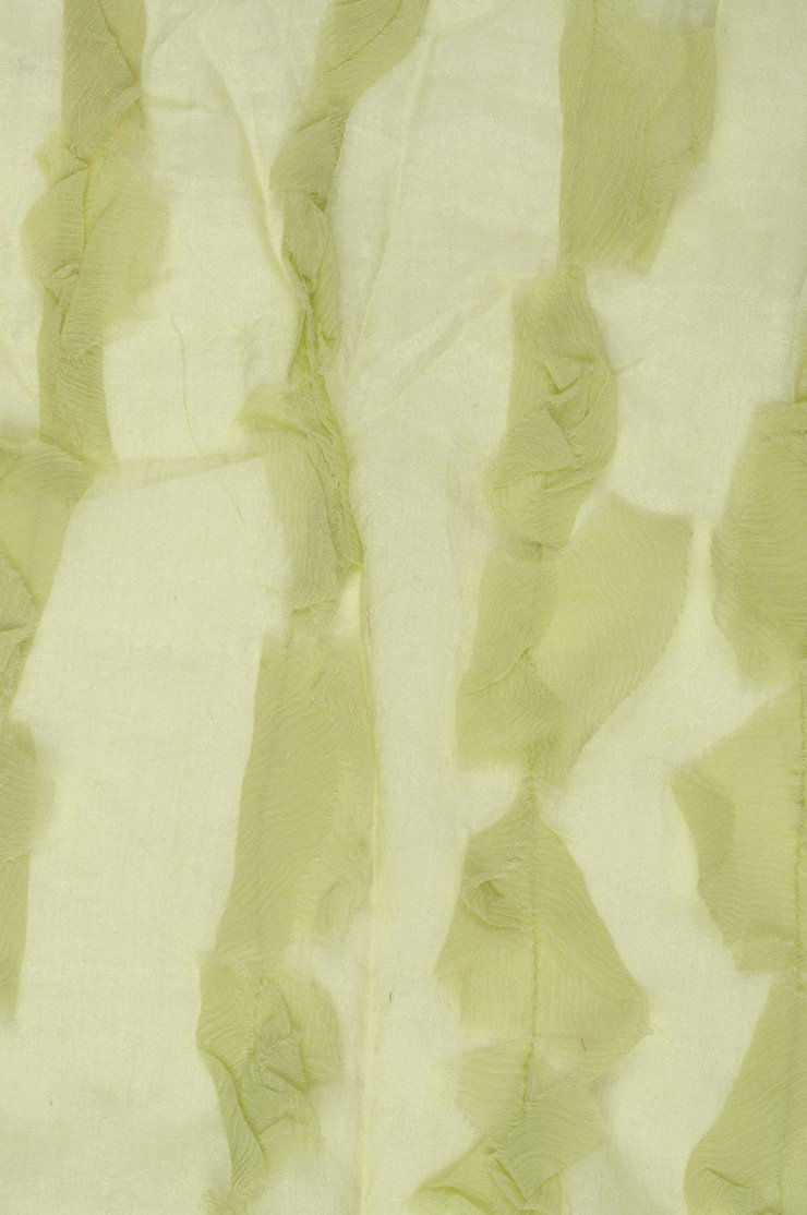 Aqua Silk Chiffon Petal 600 Fabric
