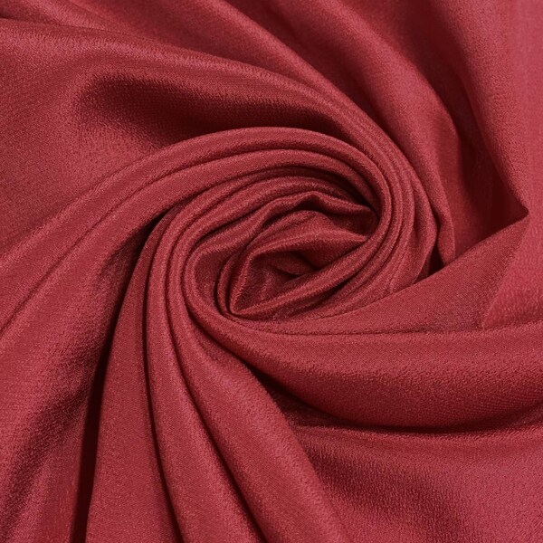 Tango Red Light Silk Crepe CRP-025 Fabric