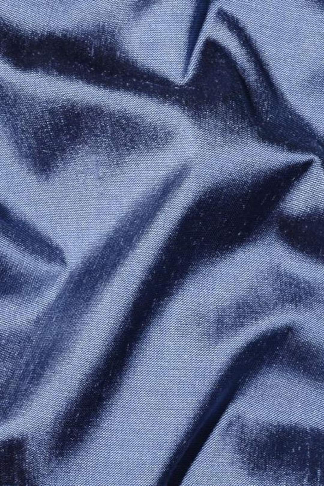 Denim Blue Silk Shantung 54