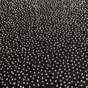 Plum Sequin & Beads On Chiffon JEC-131-1 Fabric main image 0