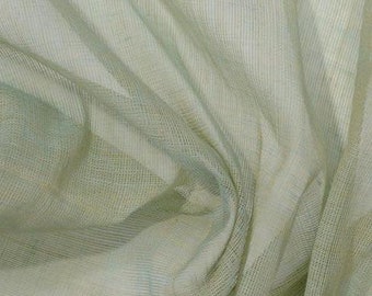 Celadon Green Cotton Voile Fabric