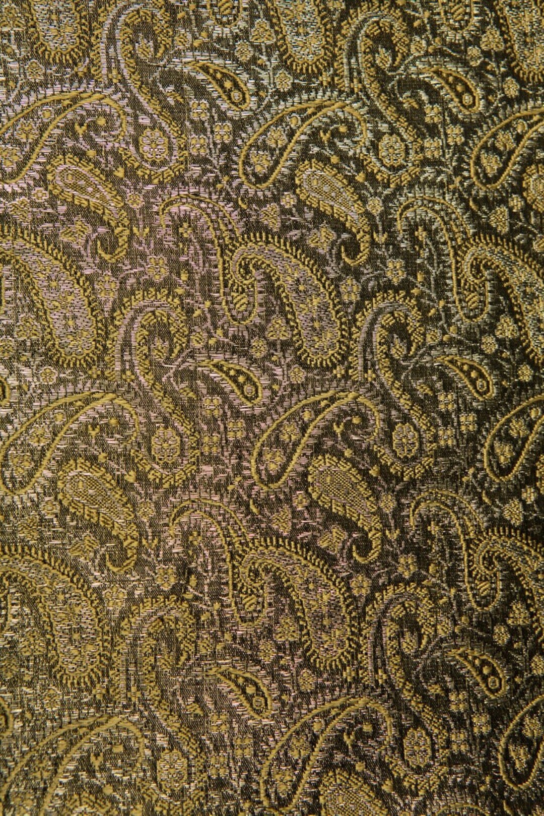 Black Gold Blended Silk Novelties SMH-75 Fabric