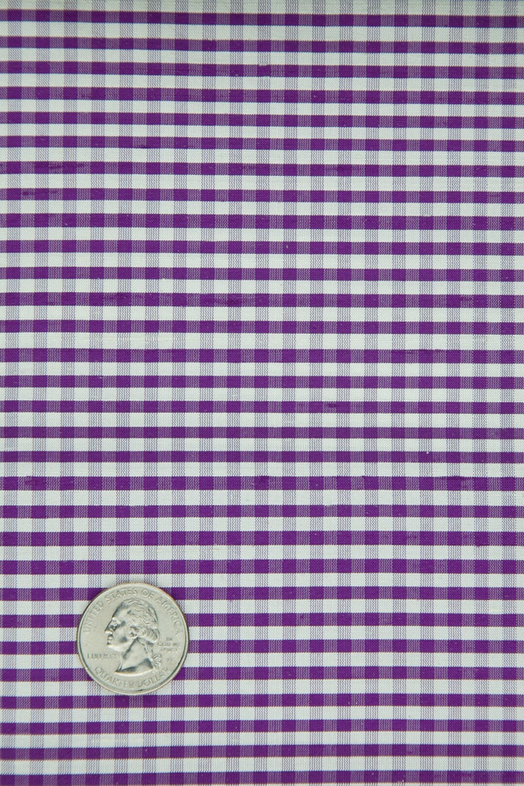 Green Yellow Gingham Shantung 627 Fabric main image 1