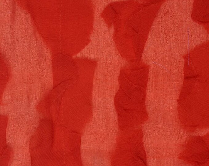 Fall Leaf Silk Chiffon Petal 600 Fabric