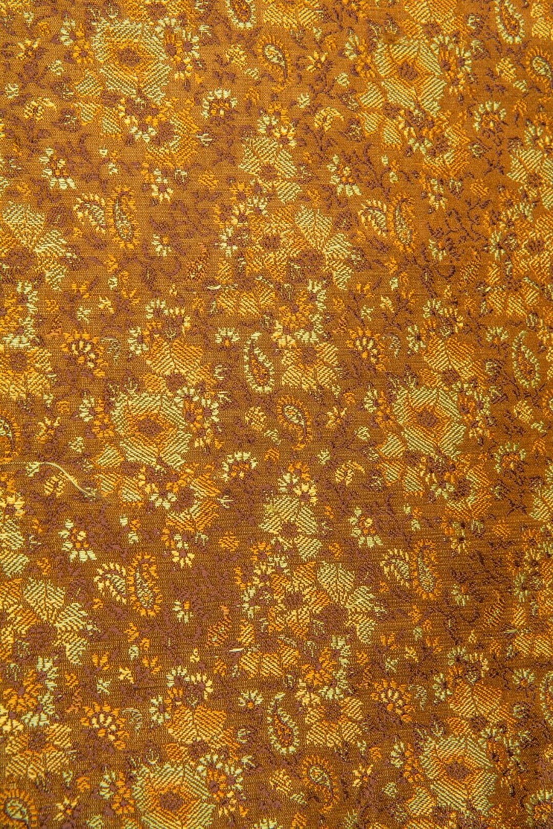 Green Gold Silk Brocade 418 Fabric main image 1