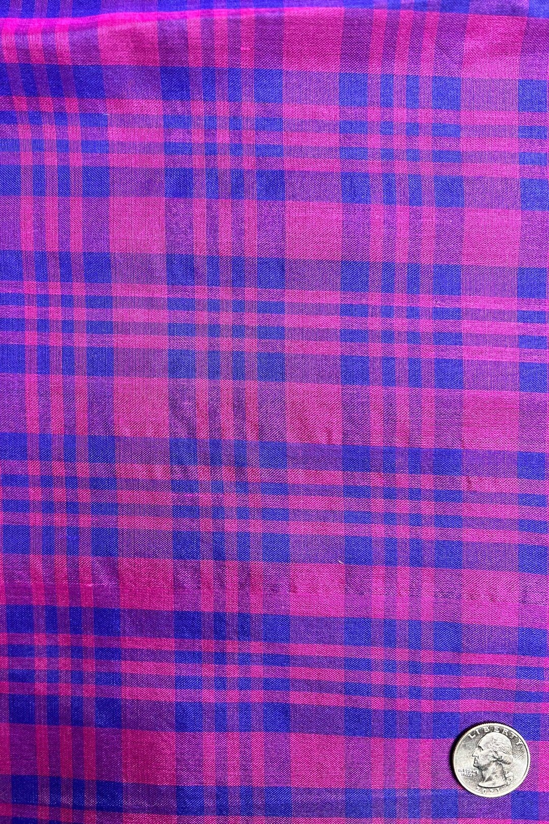 Red Black Organza Checks