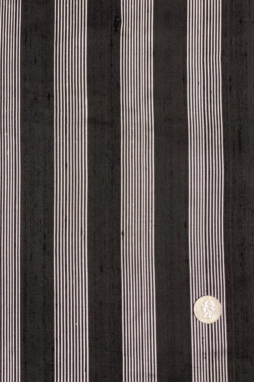 Black Purple Silver 34 Silk Shantung main image 1