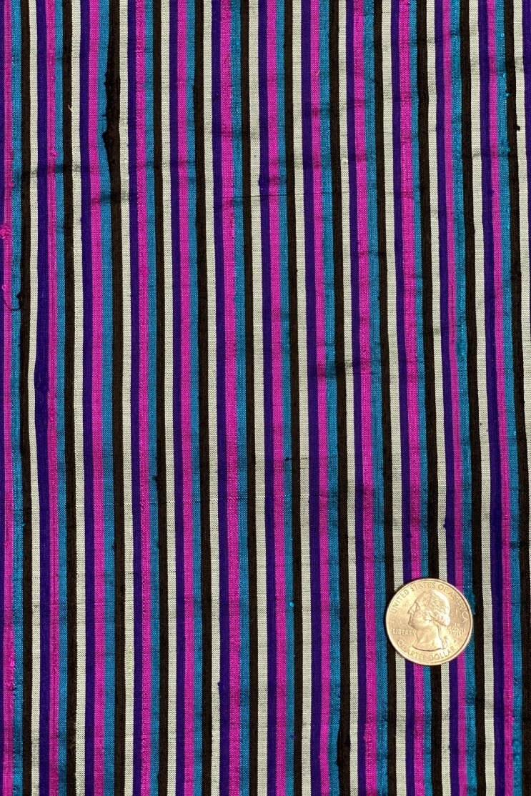 Multicolor Plaid Silk Shantung 362 Fabric